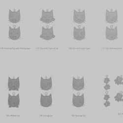 🐾 Creature Face – Cat Faces Pendant Pack