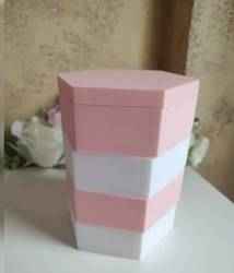 Hexagonal Rotating Storage Box / Jewelry Organizer