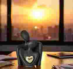 The Embrace of Eternal Love - Sculpture of a Couple in Love -02