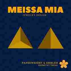 Triangular Delight – 3D Print File for Earrings & Necklace Set - Fire Earring  - Fire Necklace - Tetrahedron Platonic Solid