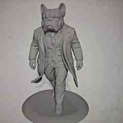 French Bulldog statue like a gentleman
