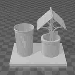 Support for cups or objects cup holder