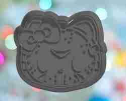 Halloween Killer Kitty Jason Face Cookie Cutter