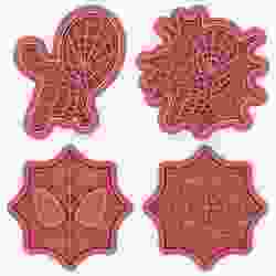 Spider-Man Web Blast Cookie Cutter & Stamp Set - 4 Designs (8 cm)