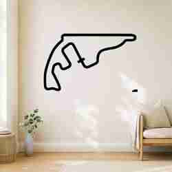 Long Track Outline - Wall Art Multicolor