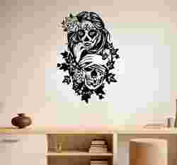 Skull Lady Vines - Wall Art Multicolor