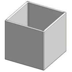 Small square pot