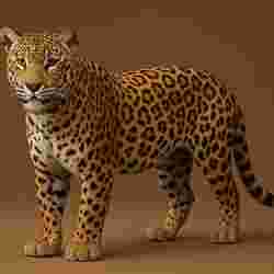 3D Realistic Leopard Render