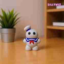 Cute Stay Puft Marshmallow Man Knitted - Crochet