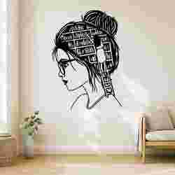 Halloween Library Mind Girl - Wall Art Onecolor