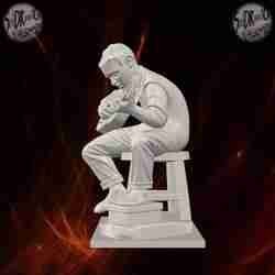 Expressive Guitarist in Quiet Moment – SoliDRawinGs SG703