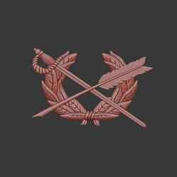 Judge Advocate General's Corps (US Army) 3d relief .stl file