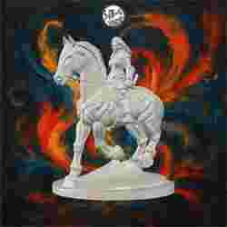 Armored Warrior Woman on Horseback – SoliDRawinGs SG788