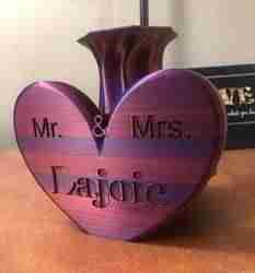 Customizable Vase for Wedding or Anniversary