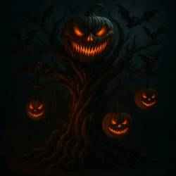 Haunted Pumpkin Tree – 3D Halloween Model