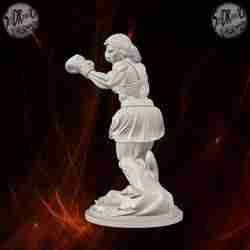 Strong Female Boxer Training Pose – SoliDRawinGs SG850