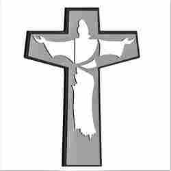 jesus cross (print in multi-color)