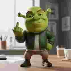 3D Printable Shrek Urban Chibi Figure