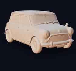 MINI Classic – Easy Print STL, 1967–1970 Austin Mini Mark II 2-Door Sedan Model