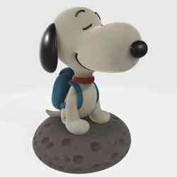 Snoopy Cartoon on Backpack Moonstone