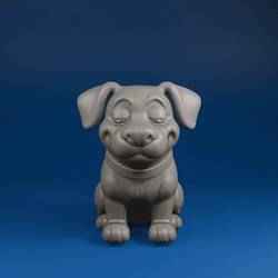 🐶 Sitting Dog Figurine – STL File