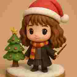 Hermione Jean Granger chibi christmas stl