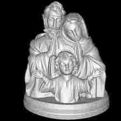 Holy Family Praying Bust – Joseph, Mary & Child Jesus – 3D Printable Statue