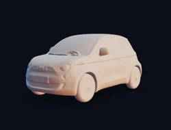 FIAT 500 3 (FA1) – Easy Print STL, 2020–Present 3-Door Hatchback Model