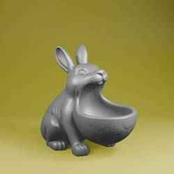 🐇 Rabbit Candy Bowl – STL 3D Model
