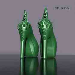 BJD Doll Shoes - Elegant 3D Printable Shoes for 40cm Dolls, Compatible with Other BJDsanime Ball-JointedDoll, 3D Printable