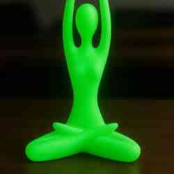 Yoga Pose Figurine STL – Minimalist Meditating Sculpture