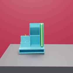 Desk organizer, pencil and book holder