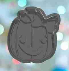 Halloween Girly Jack O Lantern Cookie Cutter