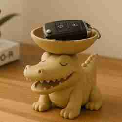 Cute Crocodile Key & Jewelry Holder – 3D Printable Crocodile Organizer STL