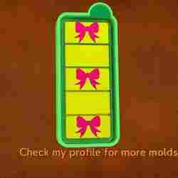 🎀🕯️ Bow wax melt Snap Bar Mold