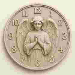 Angel Relief Wall Clock STL – Decorative 3D Printable Art