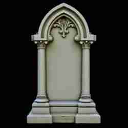 Classic Gothic Pillar Tombstone