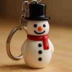 Snowman Keychain STL – Festive Winter Charm for 3D Printing