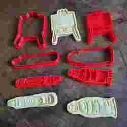 Art Supplies Cookie Cutter Set STL - Crayon, Easel & Paint Tube Biscuit Cutters for 3D Printing"