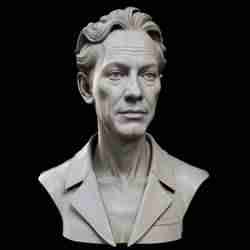 Realistic Portrait Bust of Rusell