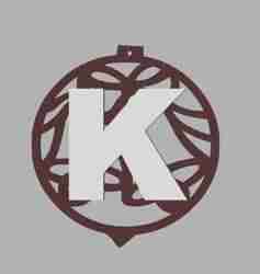 Snow globe with personalized letter