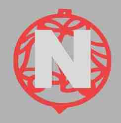 Snow globe with personalized letter