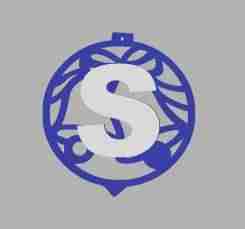 Snow globe with personalized letter