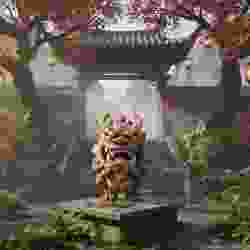 Chinese dragon statue