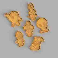 Baby Looney tunes cookie cutter x6
