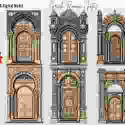 6 Greek Roman 3d STL  Designs | Design di Porte e Cancelli Greco-Romani | Arch Gates 3d |Designs de Portes et Portails Gréco-Romains