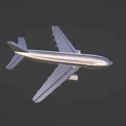 3D Airplane Charm - STL ready for printing & casting - JEWELRY