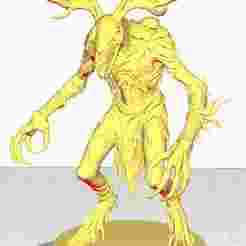 3D model of a Wendigo on a base