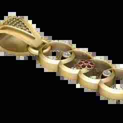 3D Printable Interlocking Chain Pendant