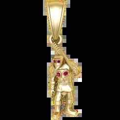 3D Printable Warrior Pendant with Sword